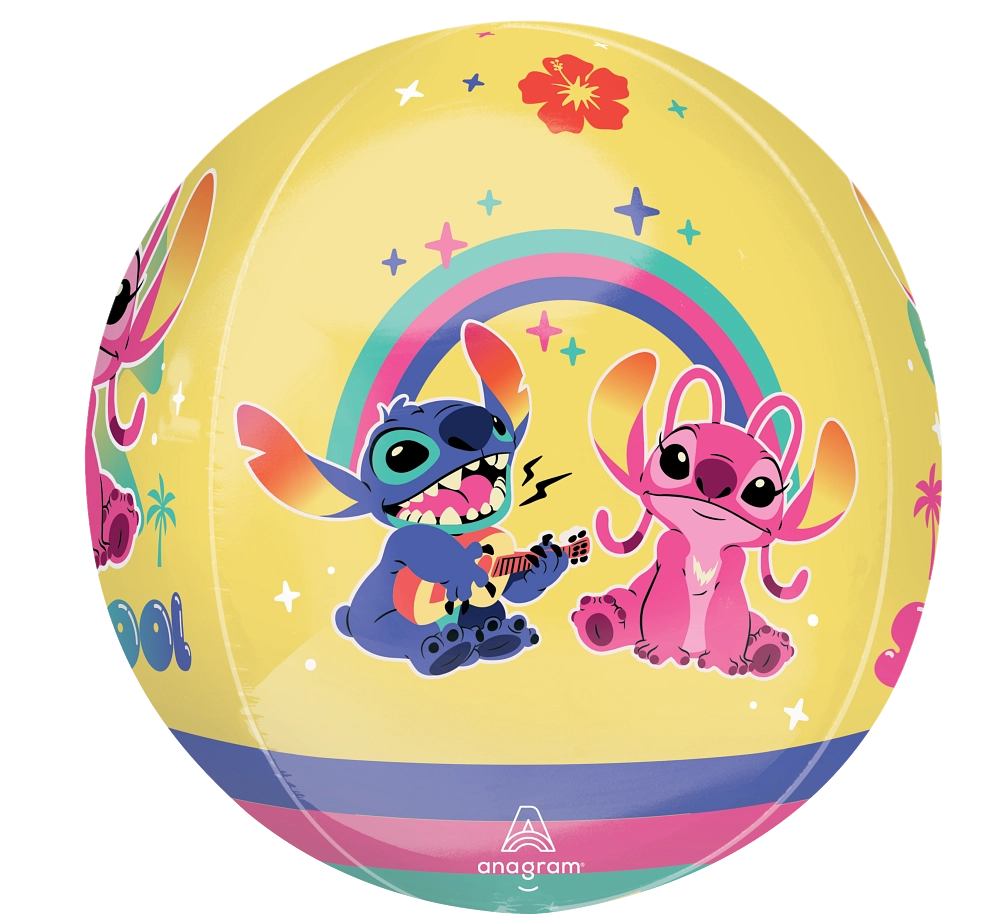 Balão Foil Orbz Stitch & Angel