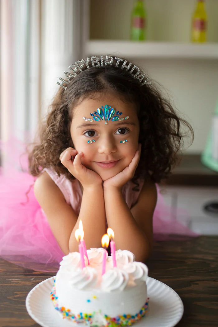 Happy Birthday Headband with Diamonds