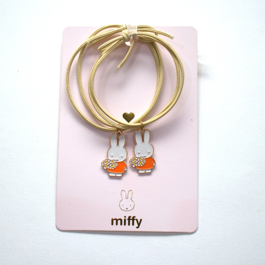 Duo Pulseiras & Elásticos de Cabelo Miffy Flower