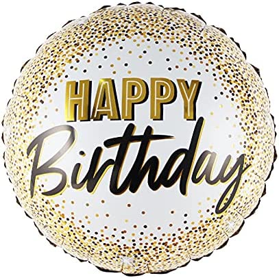 Happy Birthday Gold Foil Balloon