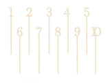 Wooden Number Table Markers