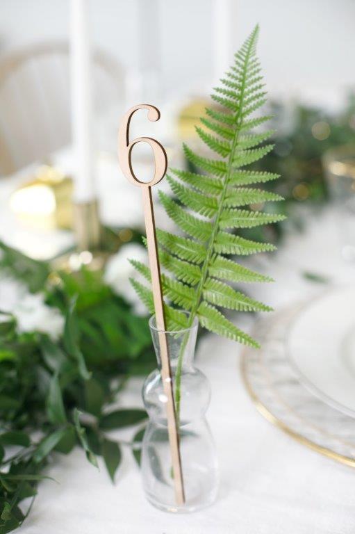 Wooden Number Table Markers