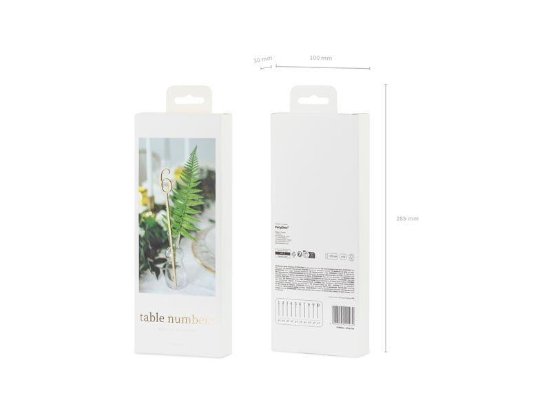 Wooden Number Table Markers