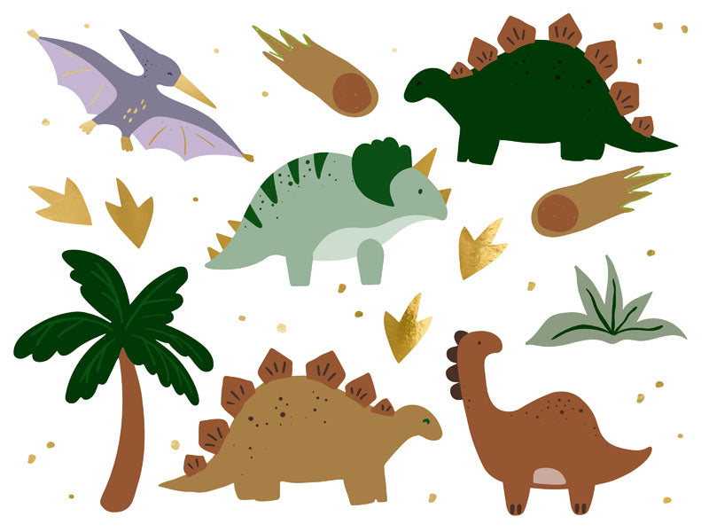 Tatuagens Temporárias Aniversário dos Dinossauros