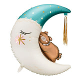 Blue Moon Bear Foil Balloon