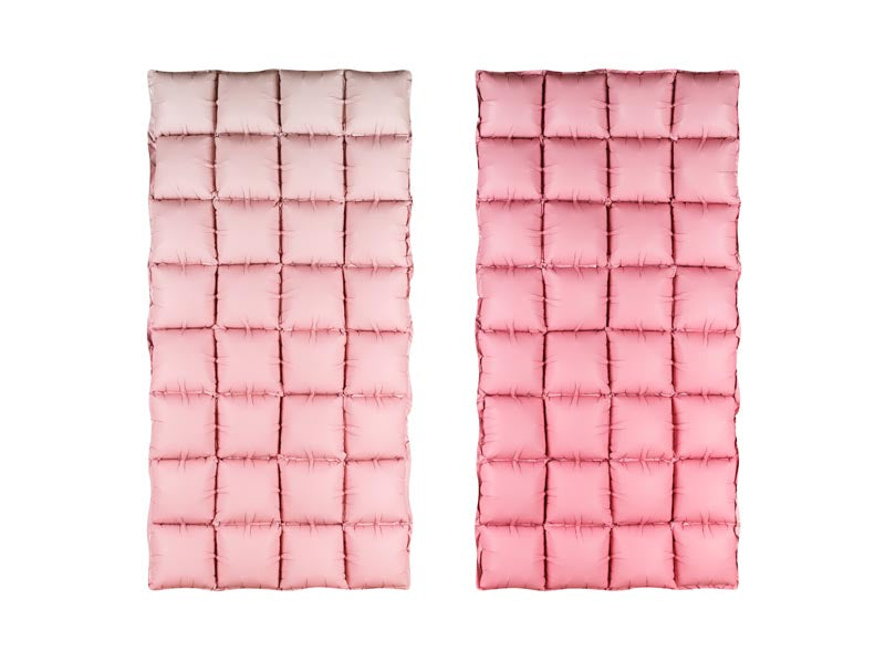 Cortina Balões Foil Rosa Ombré