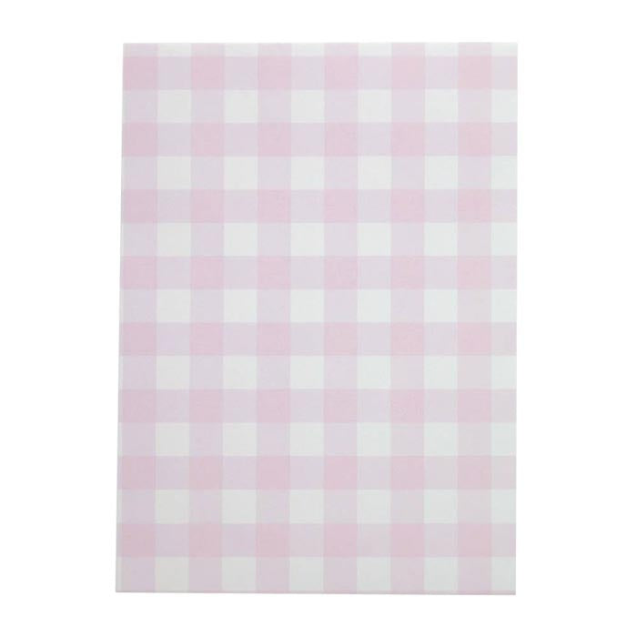 White and Pink Checkered Paper Bags