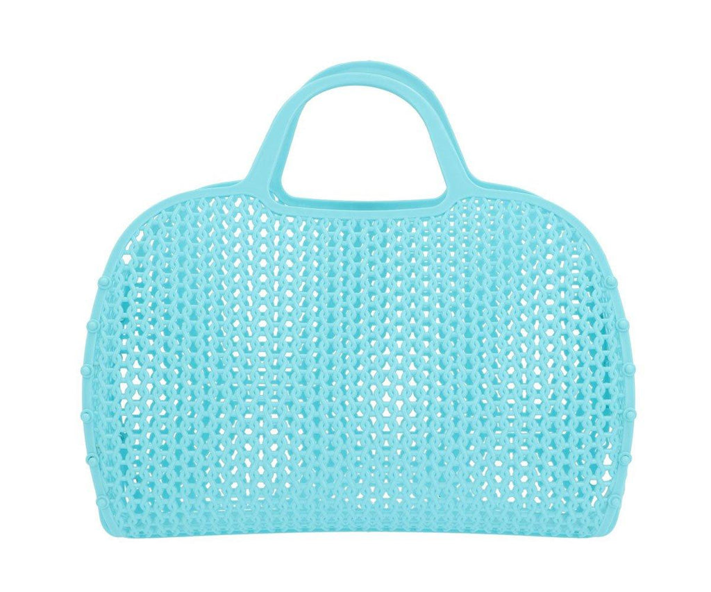 Bolsa Praia Retro Turquesa