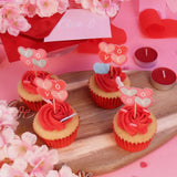 Topos de Cupcake Candy São Valentim