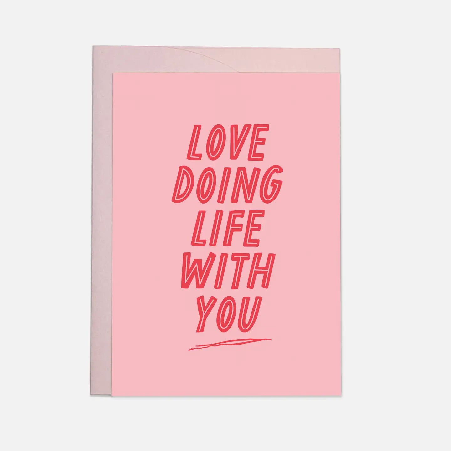 Love Doing Life With You Postcard