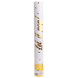 Canhão de confettis 40cm Dourado Foil