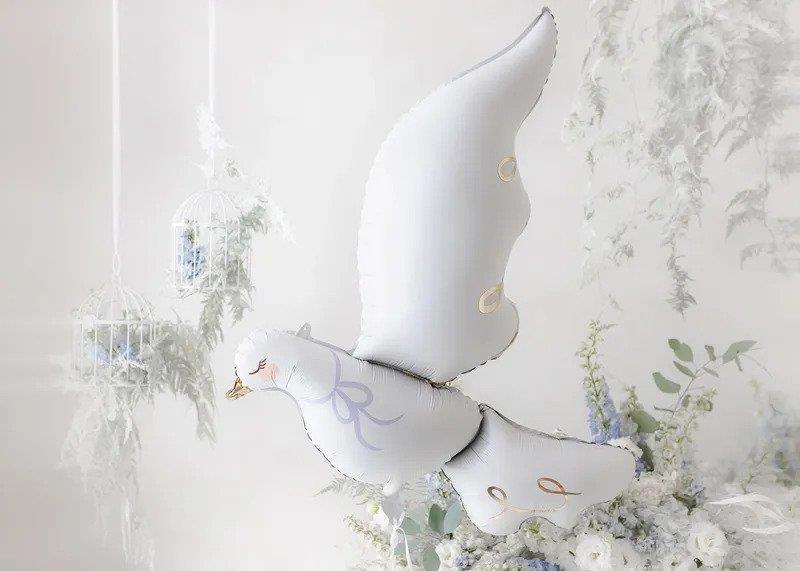 White Dove Foil Balloon
