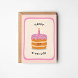 Postal Happy Birthday Cake