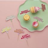 Topos de Cupcake Happy Bityhday Coloridos