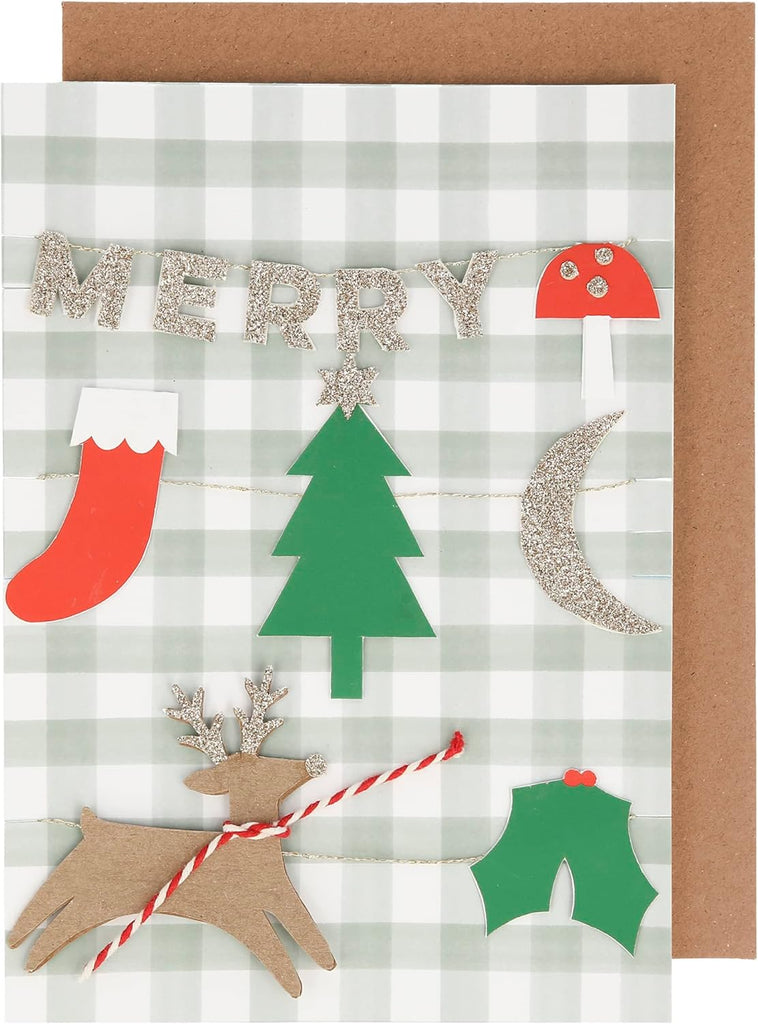 Postal Merry Christmas Banner