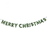 Green Merry Christmas Garland
