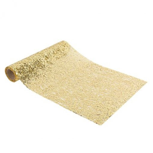 Corredor de mesa Dourado Glitter