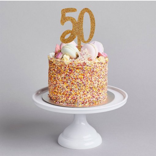 Golden Cake Topper #50