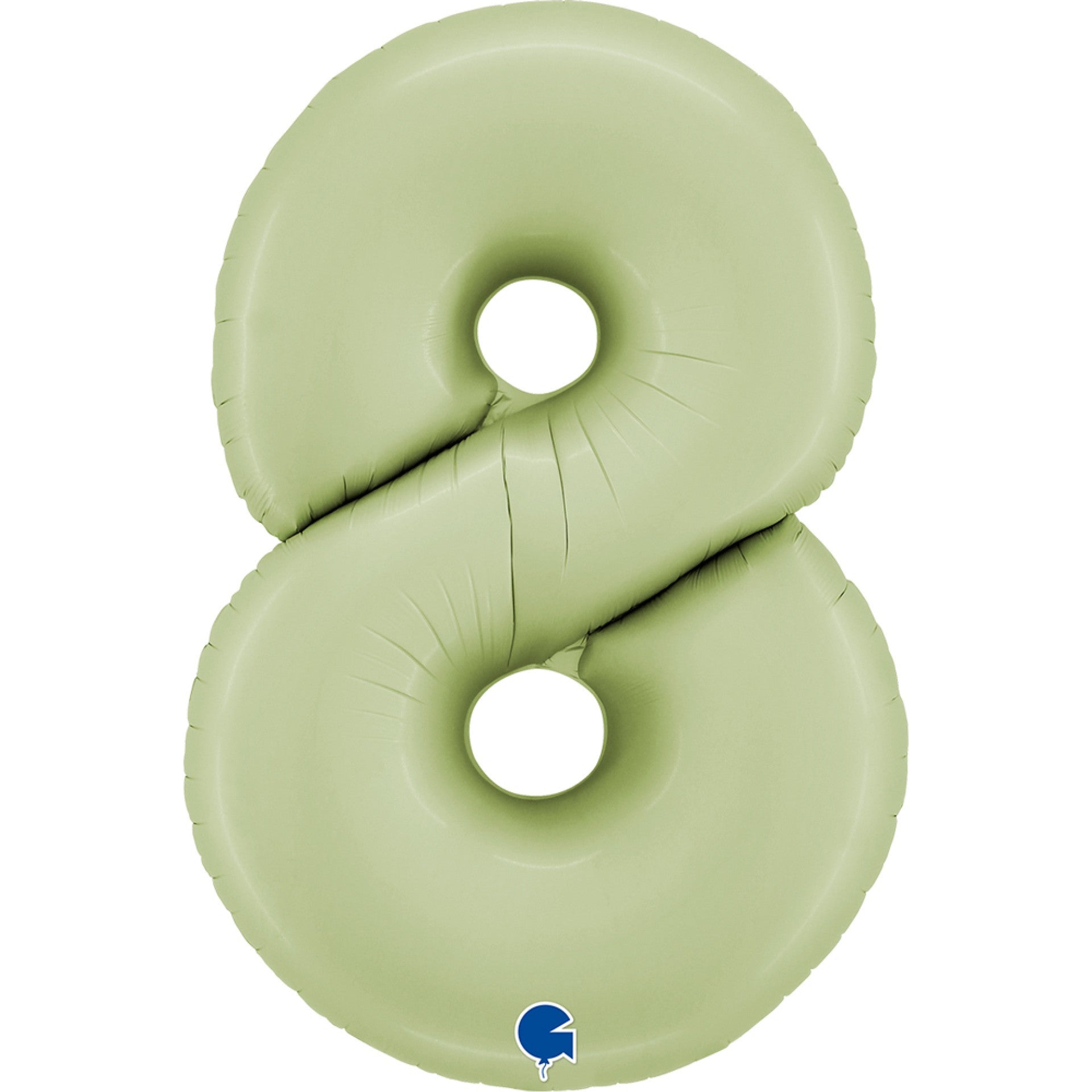 Olive Green Number Foil Balloon