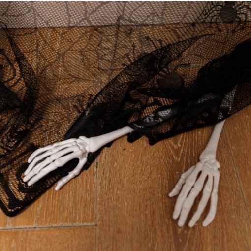 Pair of white plastic skeleton arms