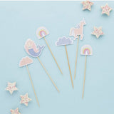 Topos de Bolo Rainbow Party