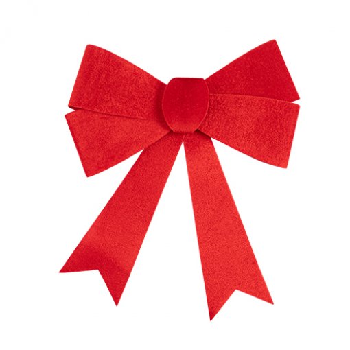 Laço de Veludo Vermelho Brilhante