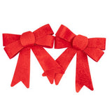 Laços de Veludo Vermelho Brilhante