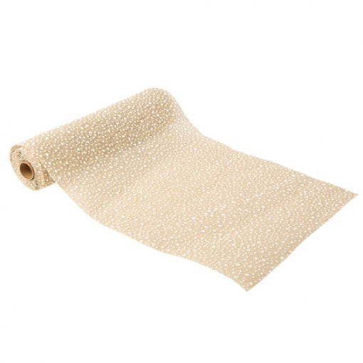 Corredor de mesa Juta 'Neve' e Branco