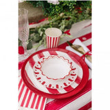 Taças 13cm Mix&Match - Riscas Vermelhas
