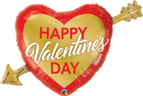 Balão Foil Coração Gigante Happy Valentine's Day