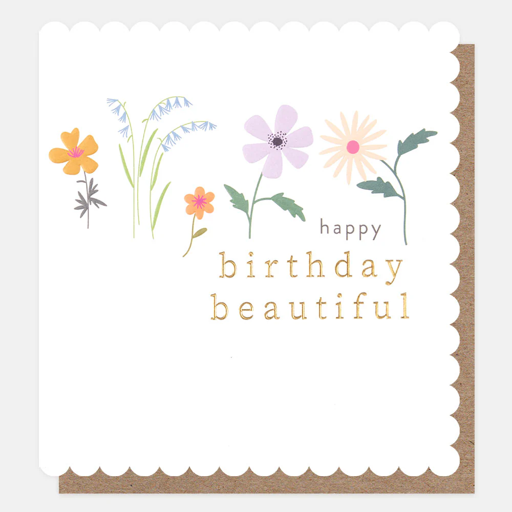 Postal Happy Bithday Beautiful