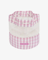 Mochila de Praia com Rede Xadrez Rosa