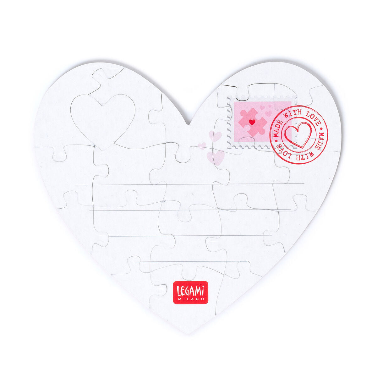 Postal Puzzle Coração