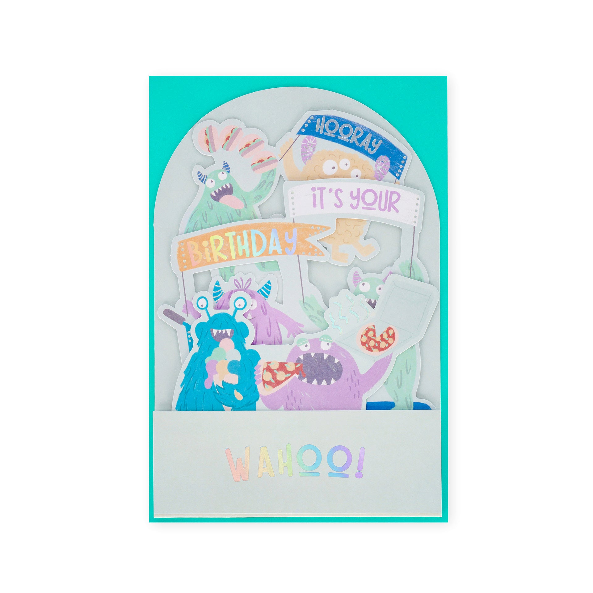 Postal Happy Birthday Monsters