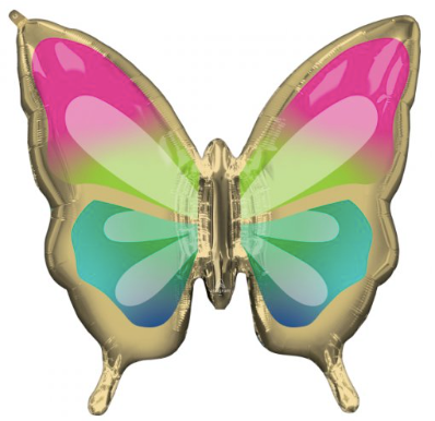 Balão Foil Borboleta Supershape