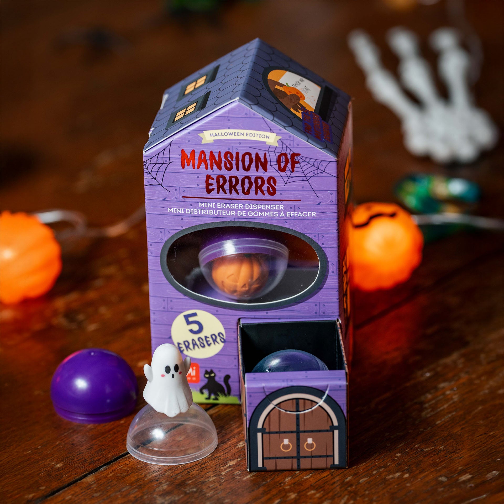 Mini dispensador de Borrachas – Mansão dos Erros Halloween