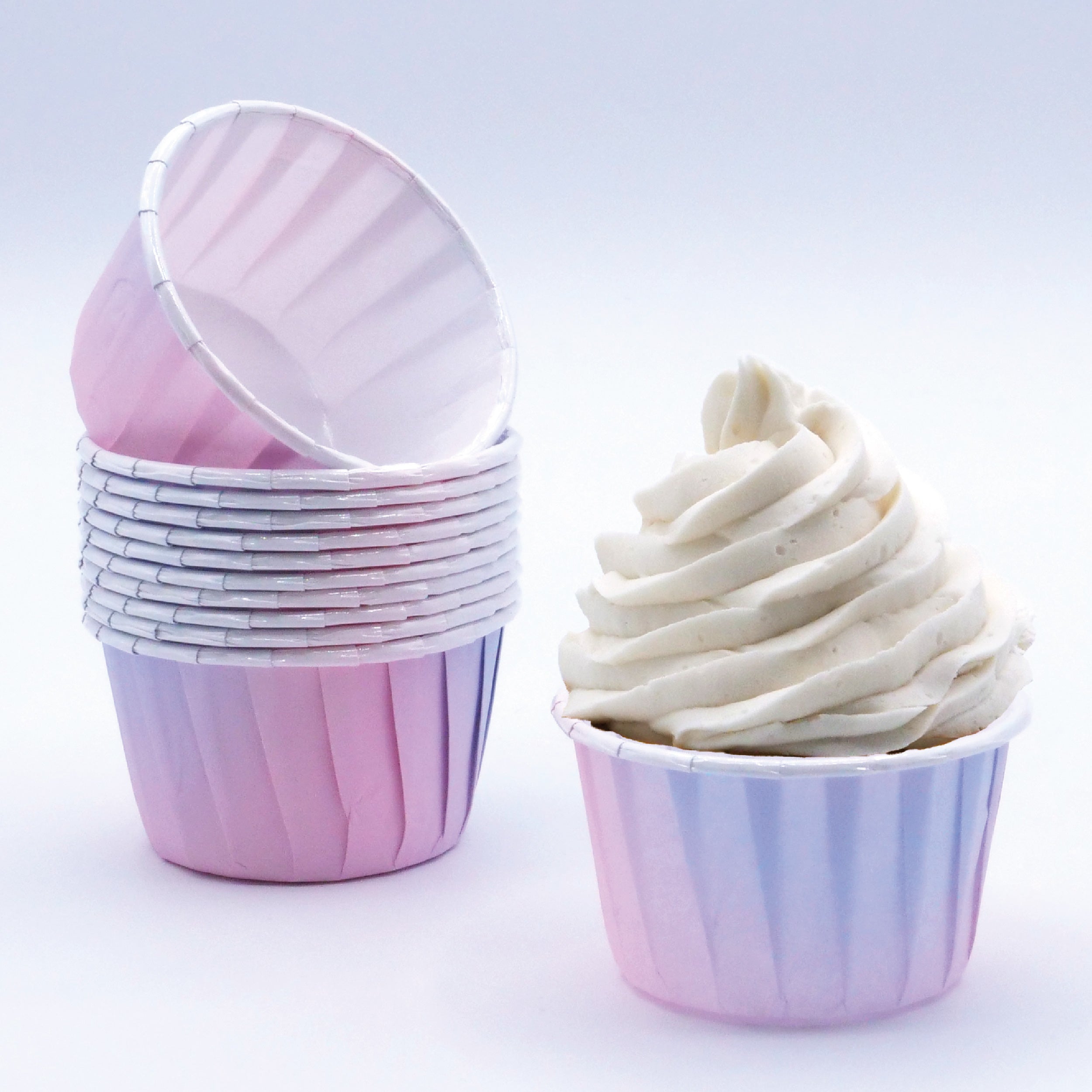 Pink and Lilac Cupcake Molds