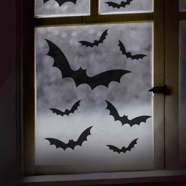Autocolantes Janelas Halloween Morcegos