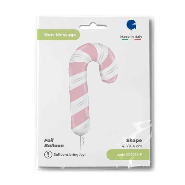 Balão Foil Candy Cane Rosa