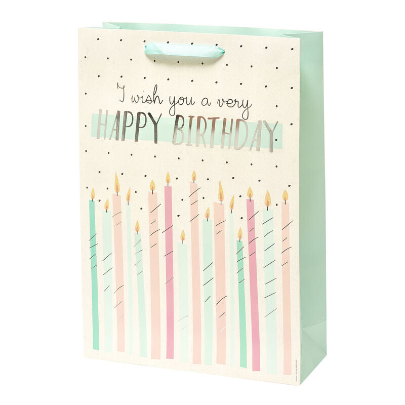 H-Birthday Candles Gift Bag - XL