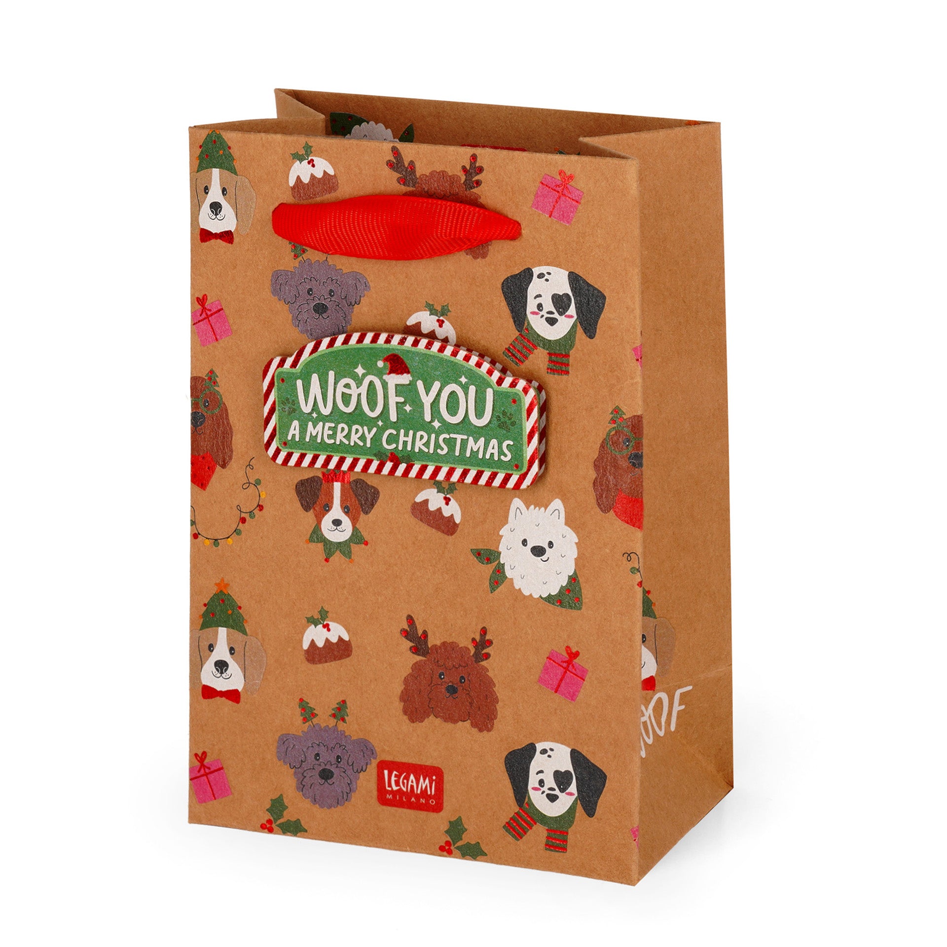 Saco de Natal Xmas Dogs - Pequeno