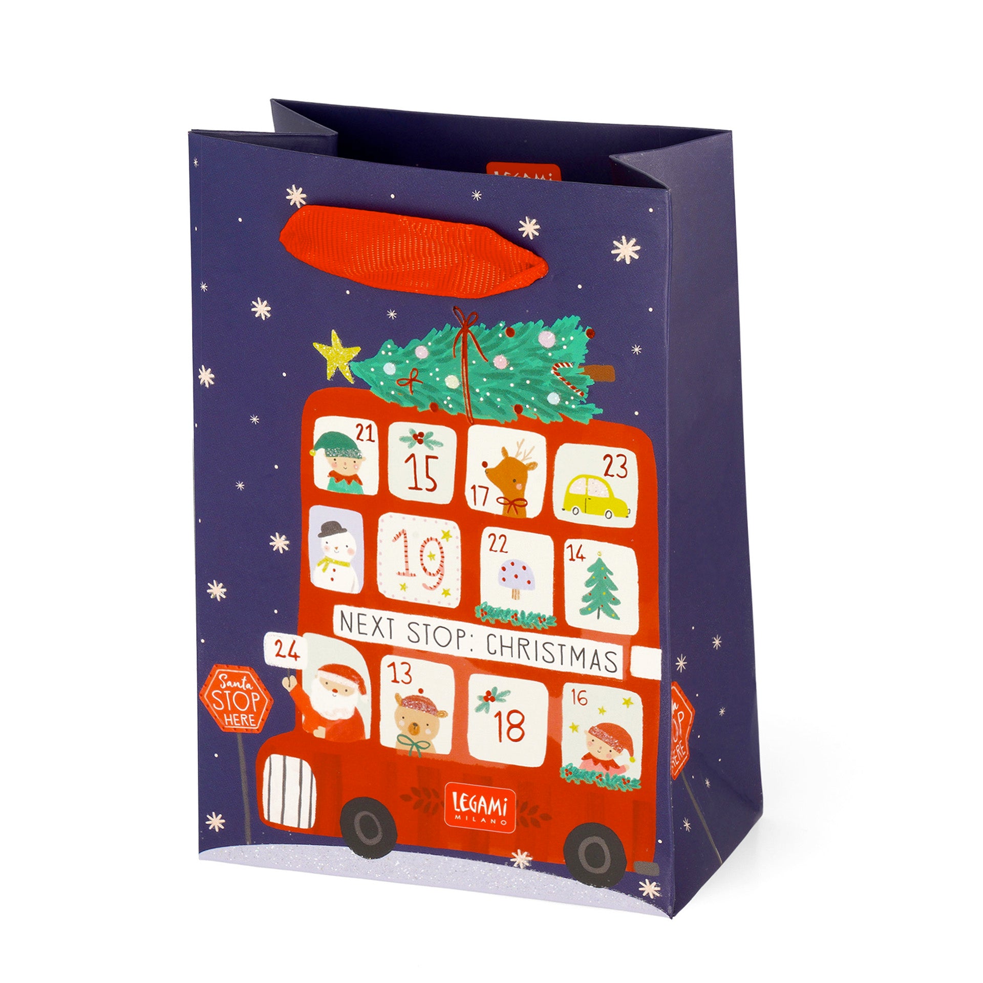 Xmas Bus Christmas Bag - Small