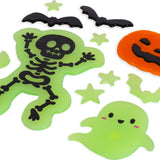 Conjunto de Adesivos de Gel para Janela – Skeleton