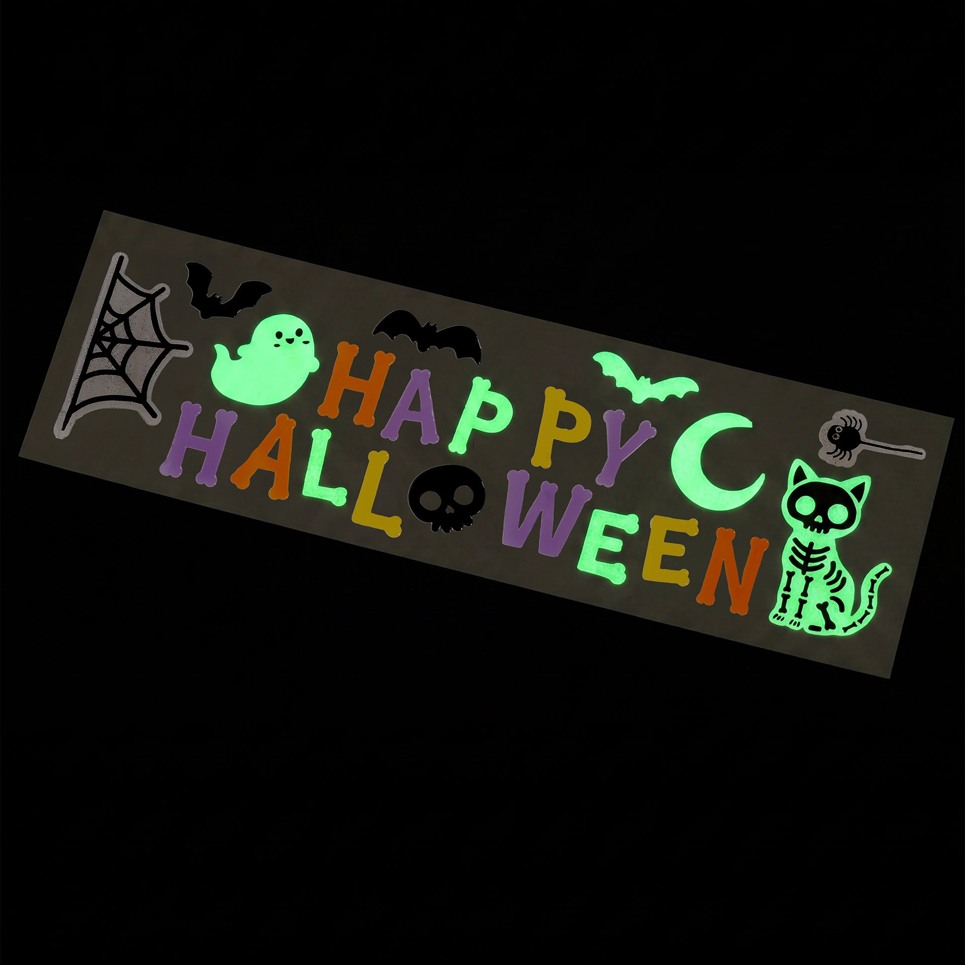 Conjunto de Adesivos de Gel para Janela – Happy Halloween
