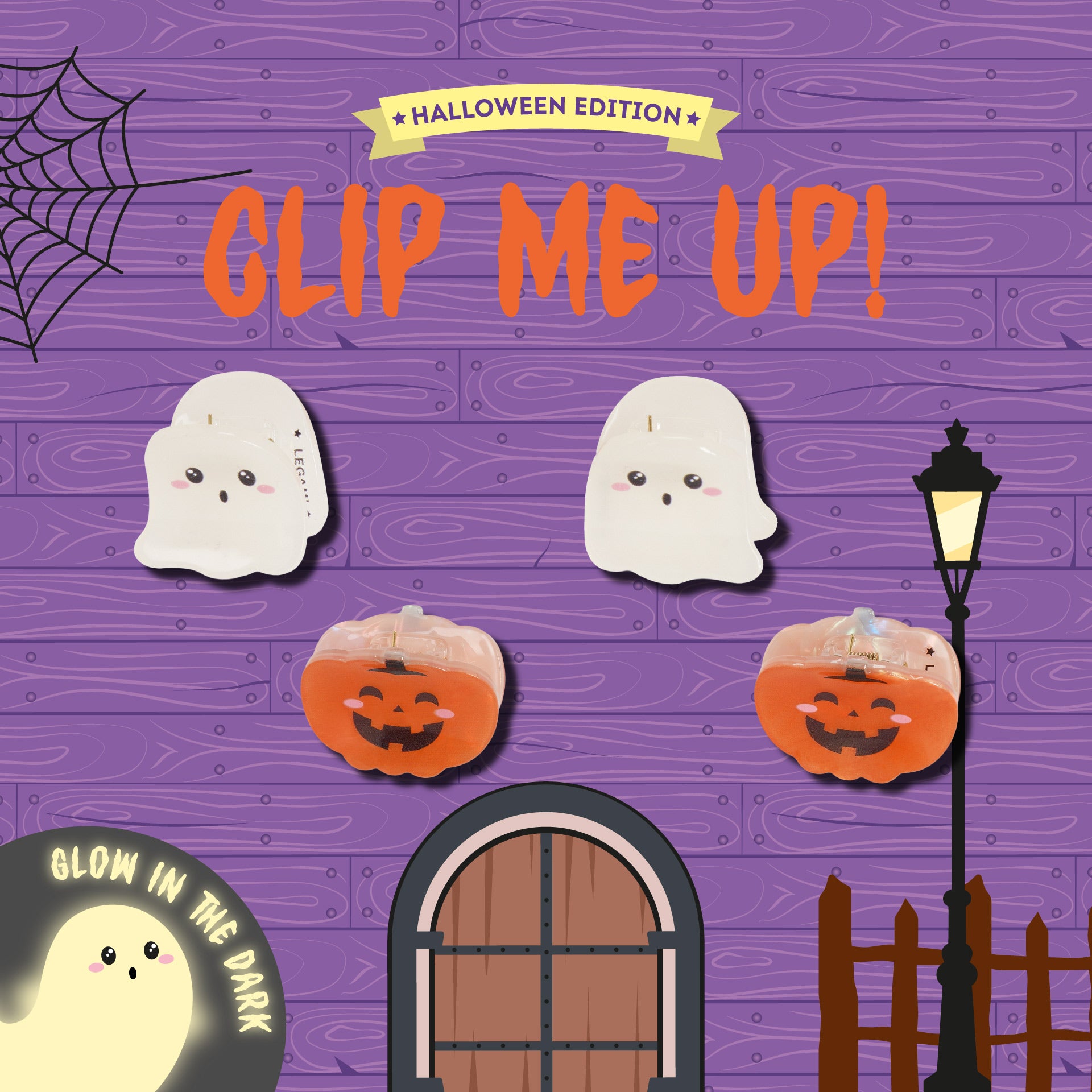 Conjunto de Ganchos de Cabelo Halloween