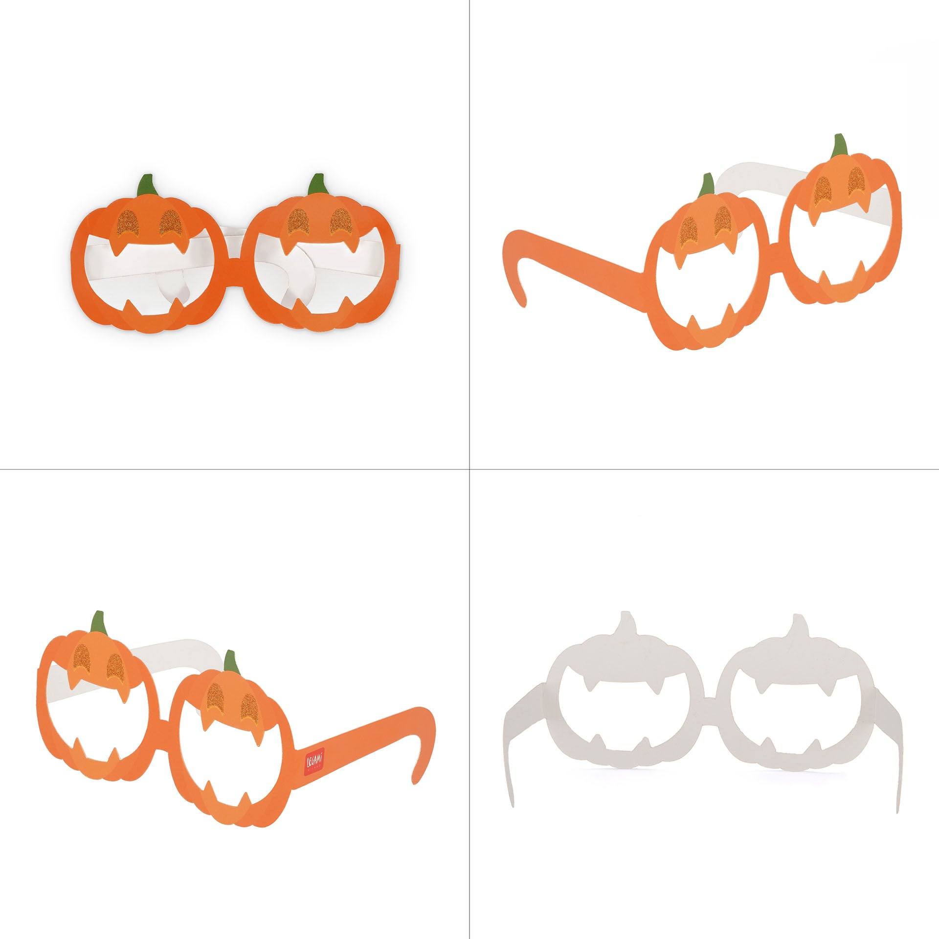 Photobooth Set of 8 Halloween Paper Glasses