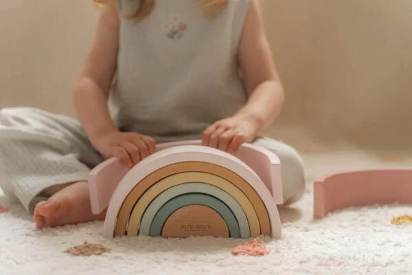 Wooden Rainbow - Fairy Garden