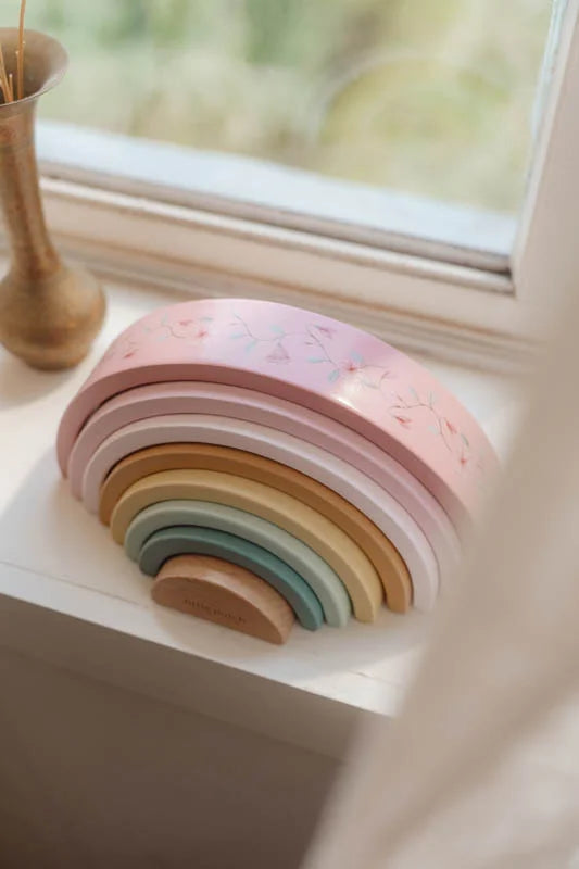 Wooden Rainbow - Fairy Garden