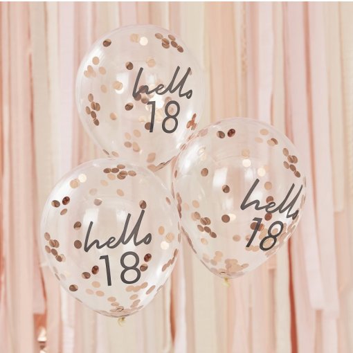 Hello 18 Birthday Balloons