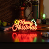 Lâmpada LED com efeito neon - Merry Christmas